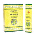 Ayurvedische Masala Wierook Patchouli Premium 12 Doosjes