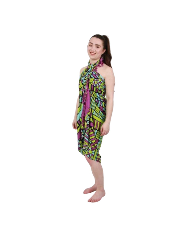 Sarong - 179 - zwart van Om Namaste - Pareo Saunadoek Wikkeljurk