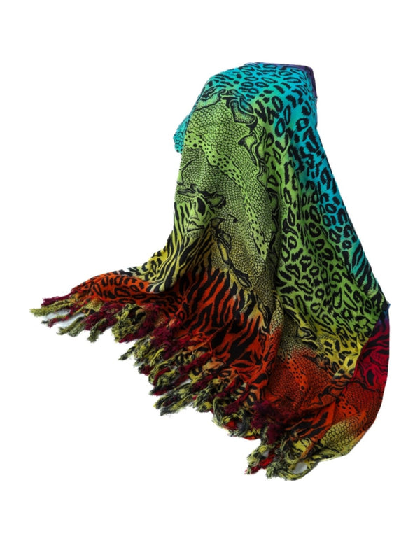 Sarong - 600 - dierenhuid - regenboog van Om Namaste - Pareo Saunadoek Wikkeljurk