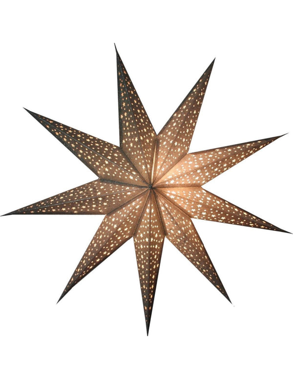 Kerstster nr. 40 Zilveren ster "glitter" (zonder verlichtingsset)