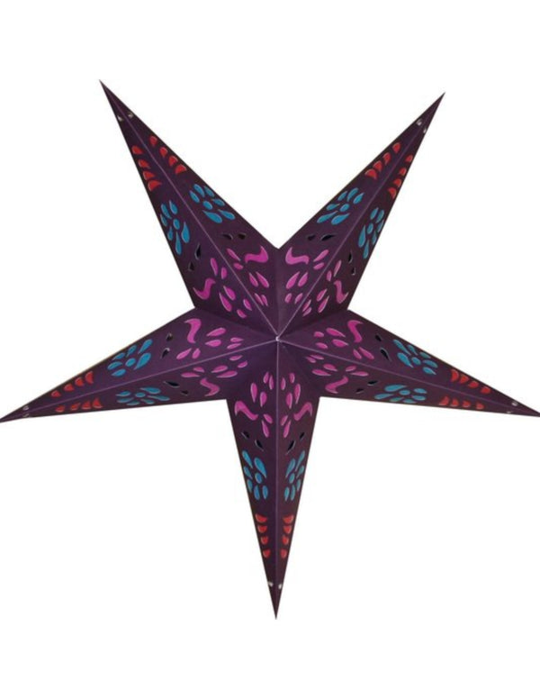 Kerstster nr. 2 Colourful purple (zonder verlichtingsset)