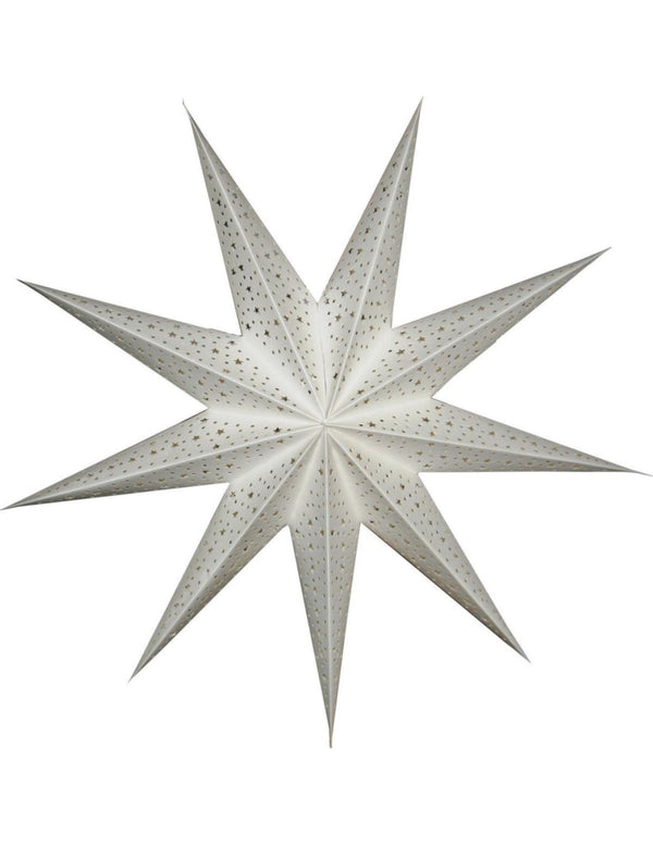 Kerster nr. 26 Witte ster "stars"met 9 punten (zonder verlichtingsset)