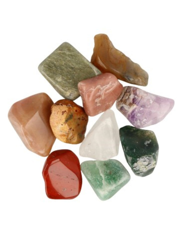 Zuid-Afrika mix 100 gr. trommelstenen (mt3)