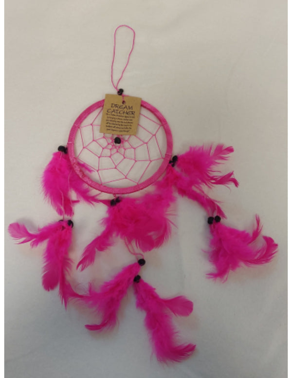 Dromenvanger- 11cm - Roze - alleen veren