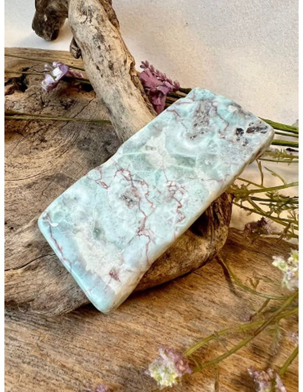 Larimar schijf gepolijst nr.1