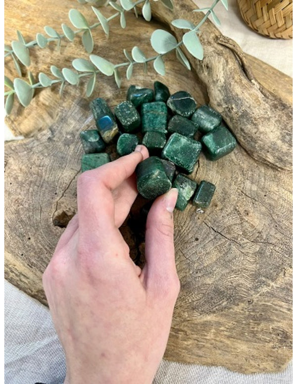 Aventurijn groen 250 gr. trommelstenen (mt3)