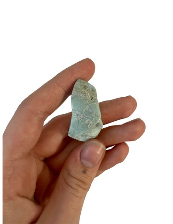 Larimar schijf gepolijst nr.6