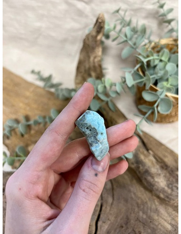 Larimar schijf gepolijst nr.6