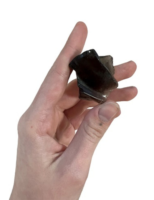 Obsidiaan zwart 250 gr. ruwe brokjes
