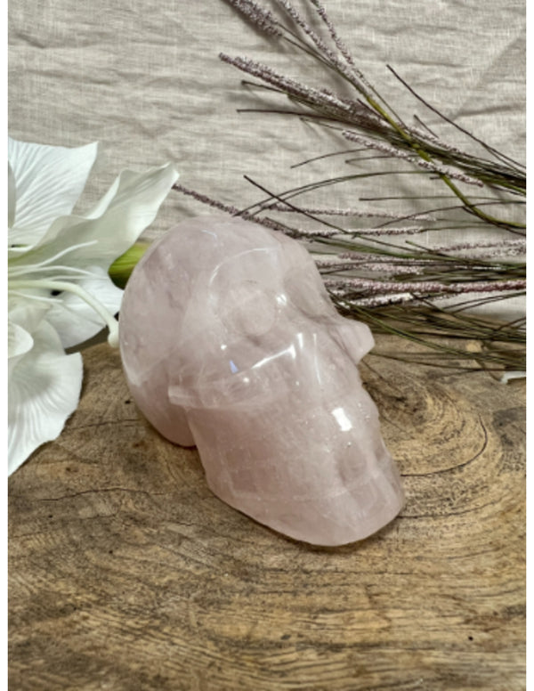 Roze kwarts schedel nr.5