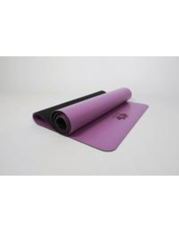 Om Namaste PU rubber Yogamat Lila / Licht Paars