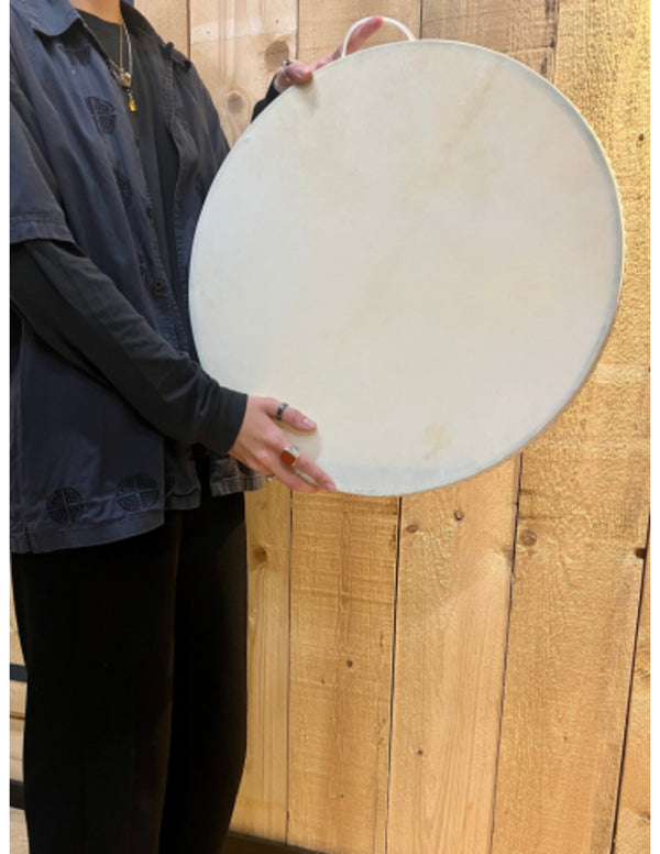 Ocean Drum 50 cm - effen - wit