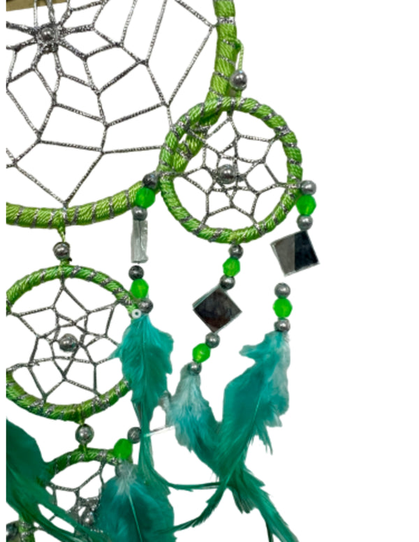 Dromenvanger - Spiegel - 11cm - Limegroen - Dreamcatcher