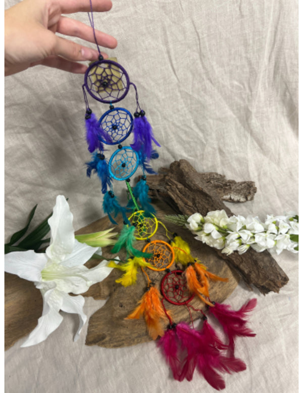 Dromenvanger 9cm 7 chakras - 75cm Lengte
