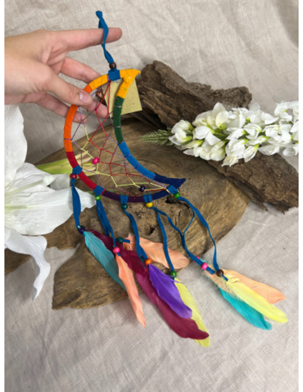 Dromenvanger rainbow maan 16 cm