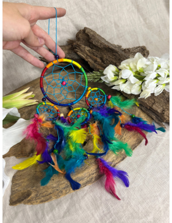 Dromenvanger rainbow 9 cm 4 ringen