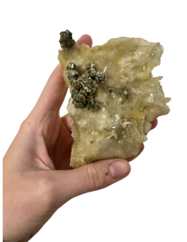 Bariet / Calciet / Chalcopyriet ruw nr.1