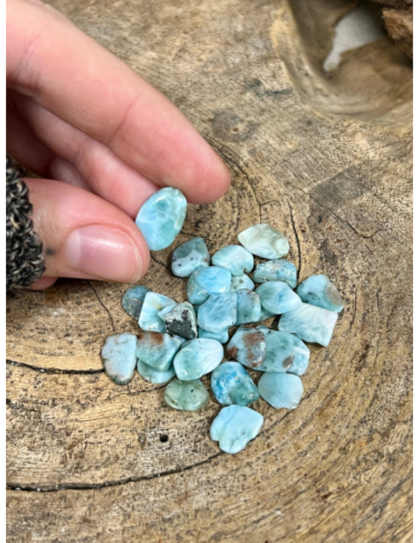 Larimar A 10 gr. trommelstenen (mt1)