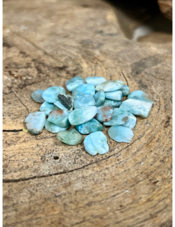 Larimar A 10 gr. trommelstenen (mt1)