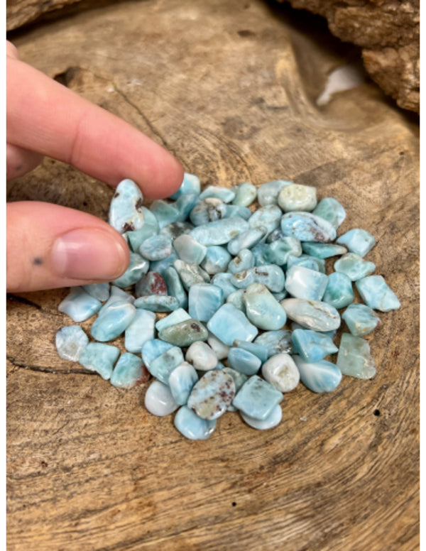 Larimar A 50 gr. trommelstenen (mt1)