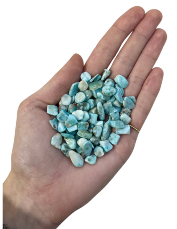 Larimar A 50 gr. trommelstenen (mt1)