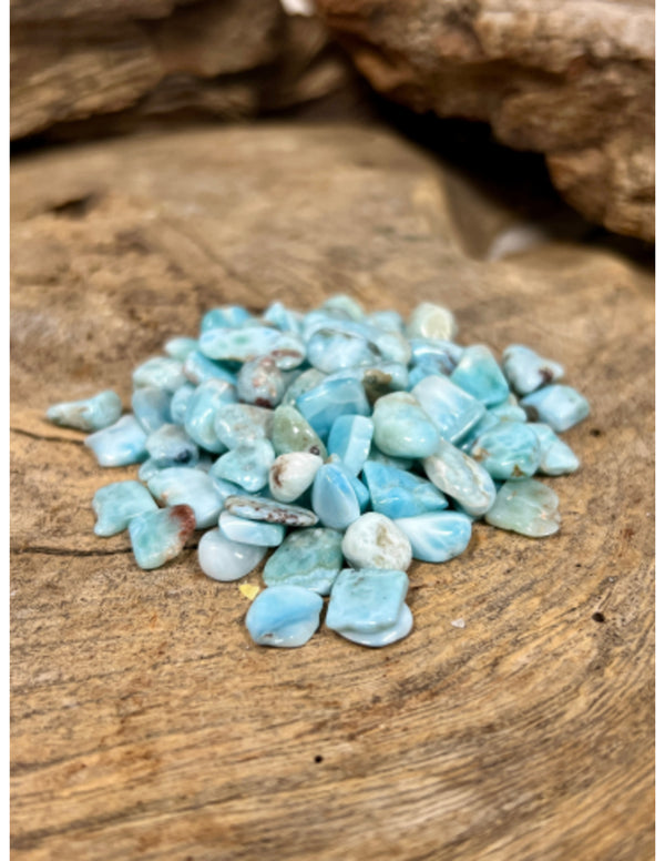 Larimar A 50 gr. trommelstenen (mt1)