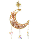 Suncatcher Halvemaan Met Roze Maansteen 8x37 cm