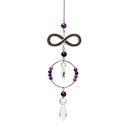 Suncatcher Infinity Met Amethist En Kristal 31 Cm