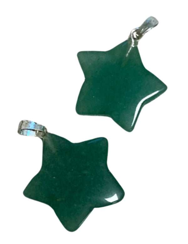 Aventurijn groen edelsteen sterhanger 20 mm