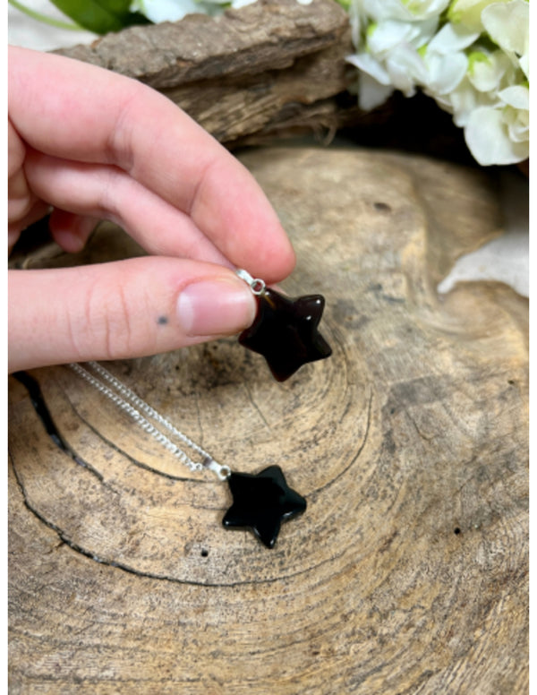 Onyx edelsteen sterhanger 20 mm
