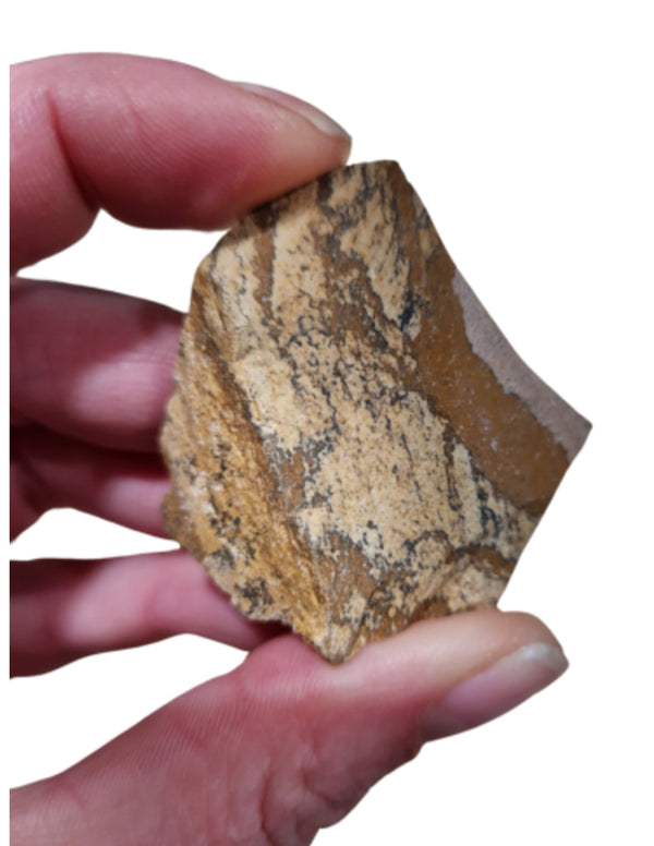 Jaspis landschap 250 gr. ruwe brokjes
