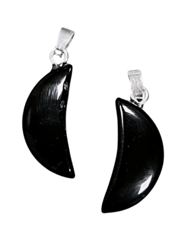 Onyx edelsteen maanhanger 20 mm