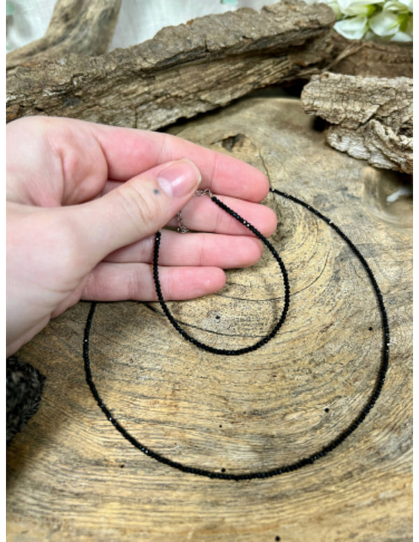 Spinel zwart sieraden set Summer Vibes