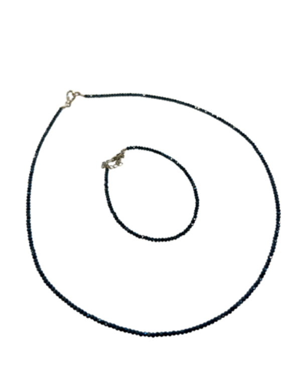 Spinel zwart coating sieraden set Summer Vibes