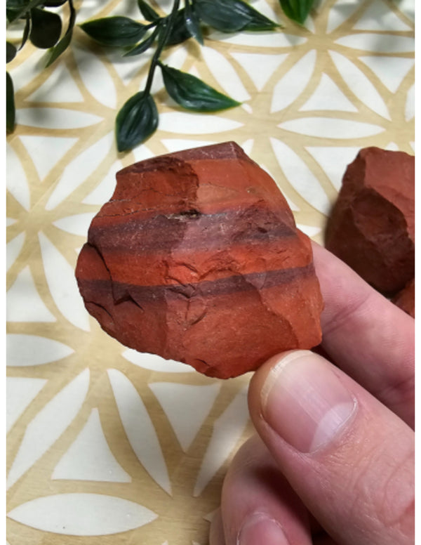 Jaspis rood Zuid-Afrika 250 gr. ruwe brokjes