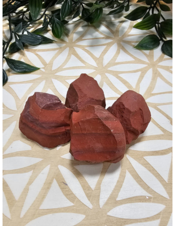 Jaspis rood Zuid-Afrika 250 gr. ruwe brokjes