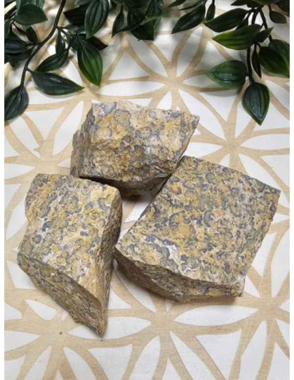 Jaspis luipaard Mexico 500 gr. ruwe brokken