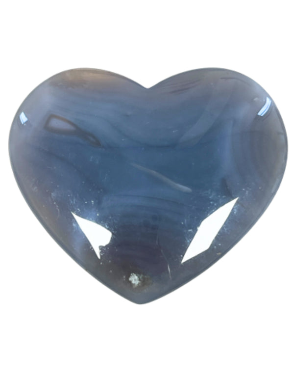 Agaat edelsteen hart 7-8 cm