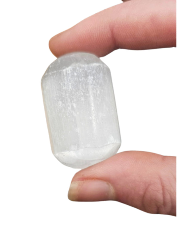 Seleniet wit trommelstenen 500 gr. (mt3)