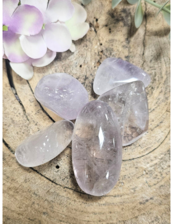 Amethist Bergkristal mix 50 gram trommelstenen (mt3)