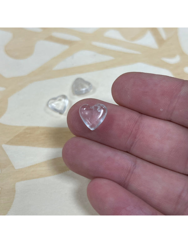 Bergkristal edelsteen hart 10 mm