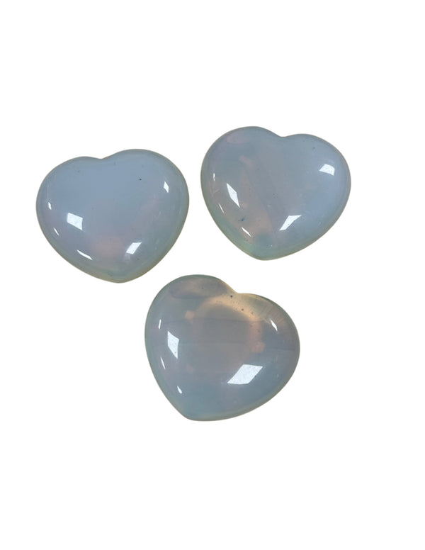 Opaliet edelsteen hart (synth) 45 mm
