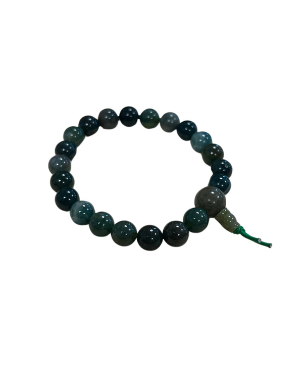 Agaat mos powerbead armband + kaart