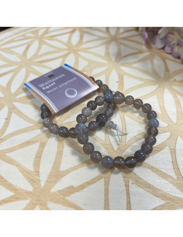 Agaat powerbead armband + kaart