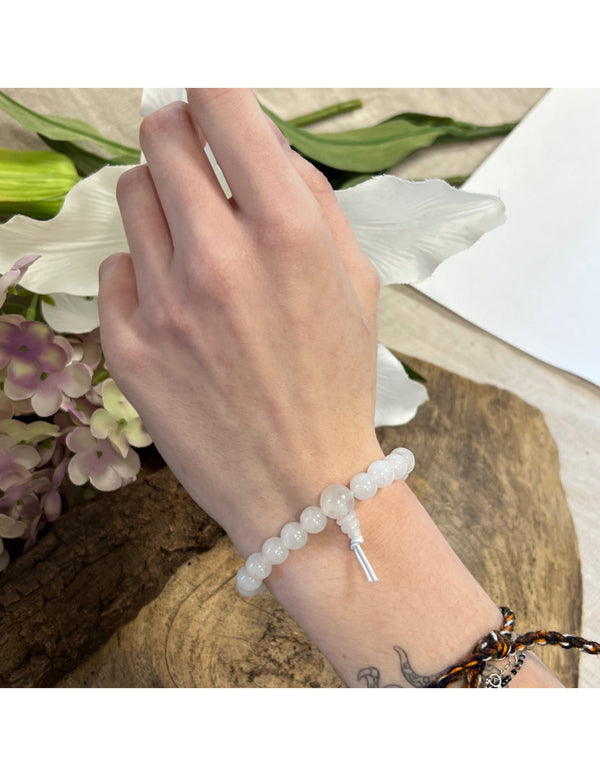 Bergkristal powerbead armband + kaart