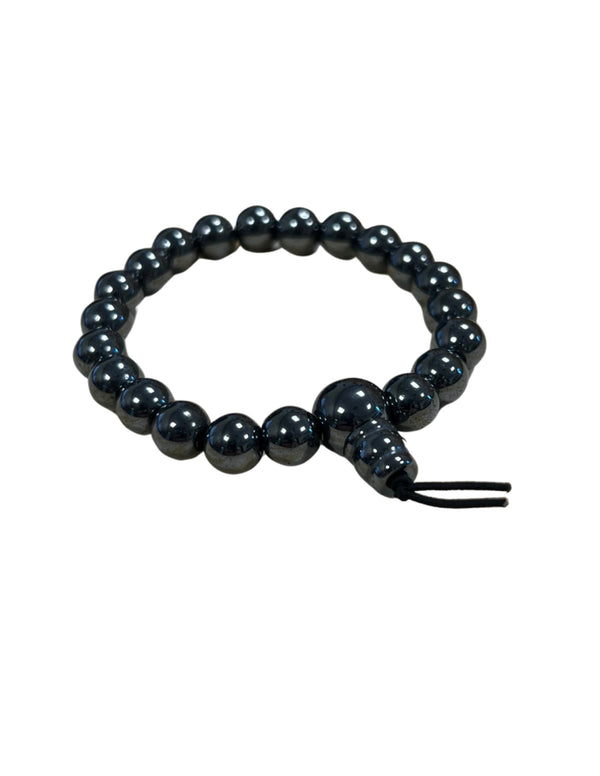 Hematiet powerbead armband + kaart
