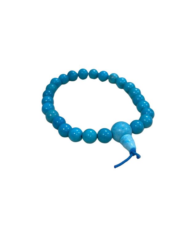 Howliet blauw Turkoois powerbead + kaart (gekleurd)