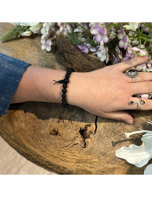 Onyx powerbead armband + kaart