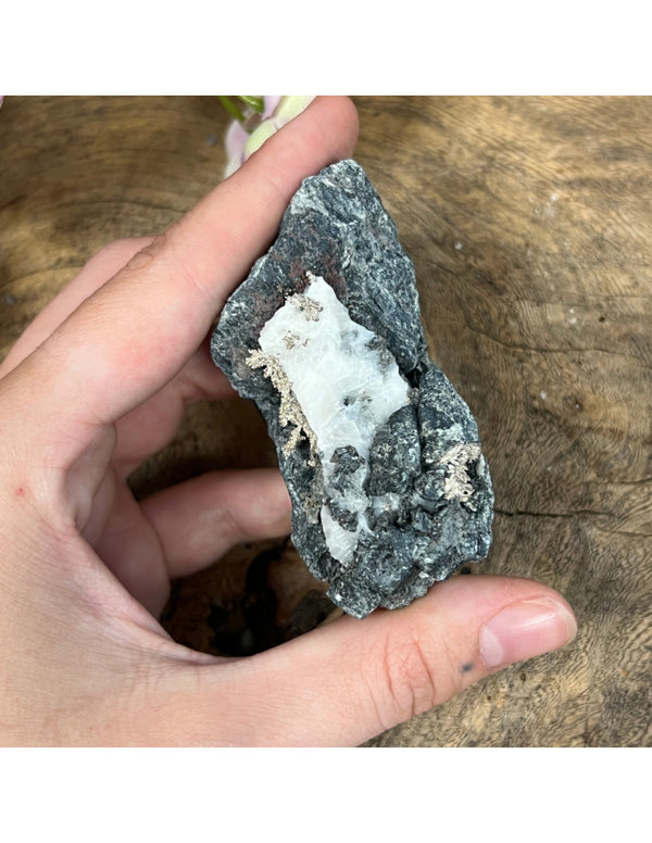 Zilver ruw op moedersteen nr.03
