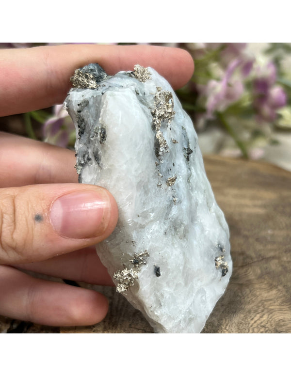 Zilver ruw op moedersteen nr.06